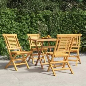 Folding garden chairs 4 pcs solid teak wood 47x63x90 cm by vidaXL, Garden chairs - Ref: Foro24-3155046, Price: 342,12 €, Disc...