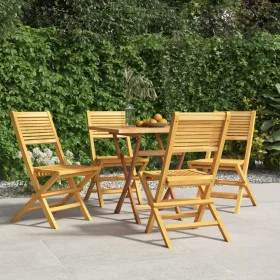 Klappbare Gartenstühle 4 Stück aus massivem Teakholz 47x62x90 cm von vidaXL, Gartenstühle - Ref: Foro24-3155064, Preis: 297,2...