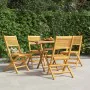 Klappbare Gartenstühle 4 Stück aus massivem Teakholz 47x62x90 cm von vidaXL, Gartenstühle - Ref: Foro24-3155064, Preis: 297,2...