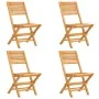 Klappbare Gartenstühle 4 Stück aus massivem Teakholz 47x62x90 cm von vidaXL, Gartenstühle - Ref: Foro24-3155064, Preis: 297,2...