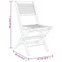 Klappbare Gartenstühle 4 Stück aus massivem Teakholz 47x62x90 cm von vidaXL, Gartenstühle - Ref: Foro24-3155064, Preis: 297,2...
