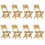 Klappbare Gartenstühle 8 Stk. Massivholz Teak 47x61x90 cm von vidaXL, Gartenstühle - Ref: Foro24-3155060, Preis: 528,09 €, Ra...