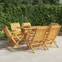 Folding garden chairs 6 pcs solid teak wood 61x67x90 cm by vidaXL, Garden chairs - Ref: Foro24-3155056, Price: 455,71 €, Disc...