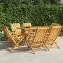 Sillas de jardín plegables 6 uds madera maciza teca 61x67x90 cm de vidaXL, Sillas de jardín - Ref: Foro24-3155056, Precio: 45...