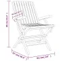 Folding garden chairs 6 pcs solid teak wood 61x67x90 cm by vidaXL, Garden chairs - Ref: Foro24-3155056, Price: 455,71 €, Disc...