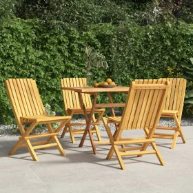 Folding garden chairs 4 pcs solid teak wood 47x47x89 cm by vidaXL, Garden chairs - Ref: Foro24-3155052, Price: 336,02 €, Disc...