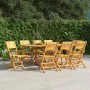 Folding garden chairs 8 pcs solid teak wood 55x61x90 cm by vidaXL, Garden chairs - Ref: Foro24-3155063, Price: 592,25 €, Disc...