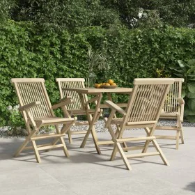 Folding garden chairs 4 pcs solid teak wood 56x61x89 cm by vidaXL, Garden chairs - Ref: Foro24-3155070, Price: 344,06 €, Disc...