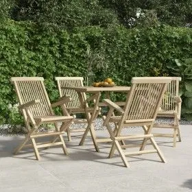 Klappbare Gartenstühle 4 Stück aus massivem Teakholz 56x61x89 cm von vidaXL, Gartenstühle - Ref: Foro24-3155070, Preis: 344,0...