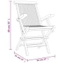 Klappbare Gartenstühle 4 Stück aus massivem Teakholz 56x61x89 cm von vidaXL, Gartenstühle - Ref: Foro24-3155070, Preis: 344,0...
