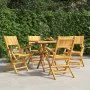 Klappbare Gartenstühle 4 Stück aus massivem Teakholz 55x61x90 cm von vidaXL, Gartenstühle - Ref: Foro24-3155061, Preis: 297,8...