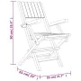 Klappbare Gartenstühle 4 Stück aus massivem Teakholz 55x61x90 cm von vidaXL, Gartenstühle - Ref: Foro24-3155061, Preis: 297,8...