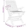 Folding garden chairs 8 pcs solid teak wood 61x67x90 cm by vidaXL, Garden chairs - Ref: Foro24-3155057, Price: 647,64 €, Disc...
