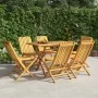 Sillas de jardín plegables 6 uds madera maciza teca 47x47x89 cm de vidaXL, Sillas de jardín - Ref: Foro24-3155053, Precio: 50...