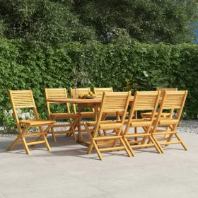 Folding garden chairs 8 pcs solid teak wood 47x62x90 cm by vidaXL, Garden chairs - Ref: Foro24-3155066, Price: 590,66 €, Disc...