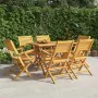 Klappbare Gartenstühle 6 Stück aus massivem Teakholz 55x62x90 cm von vidaXL, Gartenstühle - Ref: Foro24-3155068, Preis: 432,0...