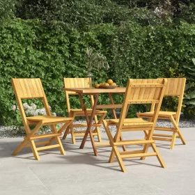 Klappbare Gartenstühle 4 Stück aus massivem Teakholz 47x61x90 cm von vidaXL, Gartenstühle - Ref: Foro24-3155058, Preis: 252,7...
