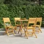 Klappbare Gartenstühle 4 Stück aus massivem Teakholz 47x61x90 cm von vidaXL, Gartenstühle - Ref: Foro24-3155058, Preis: 252,7...