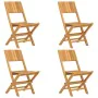Folding garden chairs 4 pcs solid teak wood 47x61x90 cm by vidaXL, Garden chairs - Ref: Foro24-3155058, Price: 252,76 €, Disc...
