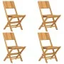 Klappbare Gartenstühle 4 Stück aus massivem Teakholz 47x61x90 cm von vidaXL, Gartenstühle - Ref: Foro24-3155058, Preis: 252,7...