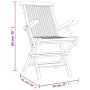 Klappbare Gartenstühle 6 Stück aus massivem Teakholz 56x61x89 cm von vidaXL, Gartenstühle - Ref: Foro24-3155071, Preis: 519,9...