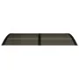 Marquesina de puerta policarbonato negro 150x80 cm de vidaXL, Toldos - Ref: Foro24-153582, Precio: 75,37 €, Descuento: %