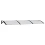 Türvordach aus schwarzem Polycarbonat 300x100 cm von vidaXL, Markisen - Ref: Foro24-153569, Preis: 103,26 €, Rabatt: %