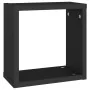 Cube wall shelf 2 pcs black 30x15x30 cm by vidaXL, Shelves and shelves - Ref: Foro24-807001, Price: 24,12 €, Discount: %