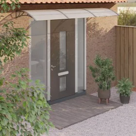 Gray polycarbonate door canopy 300x80 cm by vidaXL, Awnings - Ref: Foro24-153581, Price: 91,94 €, Discount: %
