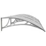 Marquesina de puerta policarbonato gris 300x80 cm de vidaXL, Toldos - Ref: Foro24-153581, Precio: 93,38 €, Descuento: %