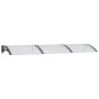 Türvordach aus schwarzem und transparentem Polycarbonat, 300 x 80 cm von vidaXL, Markisen - Ref: Foro24-153578, Preis: 77,61 ...