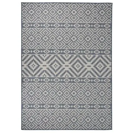 Blue striped flat weave outdoor rug 120x170 cm by vidaXL, Rugs - Ref: Foro24-340837, Price: 42,17 €, Discount: %