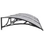 Türvordach aus schwarzem und transparentem Polycarbonat, 300 x 80 cm von vidaXL, Markisen - Ref: Foro24-153578, Preis: 77,61 ...