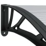 Türvordach aus schwarzem und transparentem Polycarbonat, 300 x 80 cm von vidaXL, Markisen - Ref: Foro24-153578, Preis: 77,61 ...