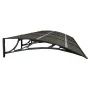 Black polycarbonate door canopy 400x100 cm by vidaXL, Awnings - Ref: Foro24-153602, Price: 126,46 €, Discount: %