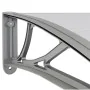 Gray and transparent polycarbonate door canopy 80x75 cm by vidaXL, Awnings - Ref: Foro24-153586, Price: 40,47 €, Discount: %