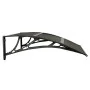 Marquesina de puerta policarbonato negro 80x80 cm de vidaXL, Toldos - Ref: Foro24-153587, Precio: 37,00 €, Descuento: %