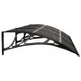Black polycarbonate door canopy 300x80 cm by vidaXL, Awnings - Ref: Foro24-153584, Price: 102,23 €, Discount: %