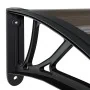 Black polycarbonate door canopy 300x80 cm by vidaXL, Awnings - Ref: Foro24-153584, Price: 102,23 €, Discount: %