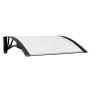 Marquesina puerta policarbonato negro y transparente 80x75 cm by vidaXL, Awnings - Ref: Foro24-153585, Price: 37,64 €, Discou...