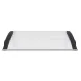 Marquesina puerta policarbonato negro y transparente 80x75 cm by vidaXL, Awnings - Ref: Foro24-153585, Price: 37,64 €, Discou...