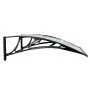 Marquesina puerta policarbonato negro y transparente 80x75 cm by vidaXL, Awnings - Ref: Foro24-153585, Price: 37,64 €, Discou...