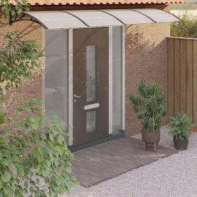 Black polycarbonate door canopy 350x100 cm by vidaXL, Awnings - Ref: Foro24-153594, Price: 106,95 €, Discount: %