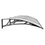 Marquesina de puerta policarbonato negro 350x100 cm de vidaXL, Toldos - Ref: Foro24-153594, Precio: 106,95 €, Descuento: %
