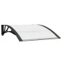 Black and transparent polycarbonate door canopy 100x80 cm by vidaXL, Awnings - Ref: Foro24-153588, Price: 39,47 €, Discount: %