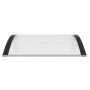 Black and transparent polycarbonate door canopy 100x80 cm by vidaXL, Awnings - Ref: Foro24-153588, Price: 39,47 €, Discount: %