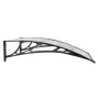 Black and transparent polycarbonate door canopy 100x80 cm by vidaXL, Awnings - Ref: Foro24-153588, Price: 39,47 €, Discount: %