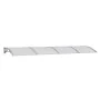 Marquesina de puerta policarbonato gris 350x100 cm de vidaXL, Toldos - Ref: Foro24-153595, Precio: 107,40 €, Descuento: %
