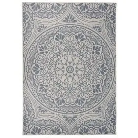 Alfombra de exterior de tejido plano rayas azules 120x170 cm de vidaXL, Alfombras - Ref: Foro24-340830, Precio: 42,83 €, Desc...