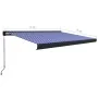 Toldo de carrete manual azul y blanco 400x300 cm de vidaXL, Toldos - Ref: Foro24-3052704, Precio: 501,51 €, Descuento: %
